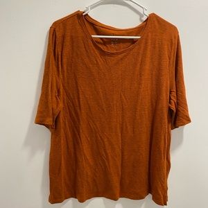 A new day orange women’s blouse shirt